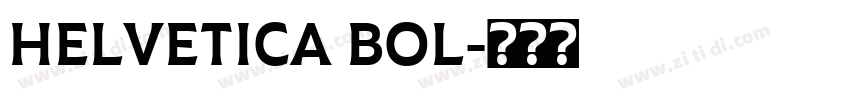 HELVETICA BOL字体转换